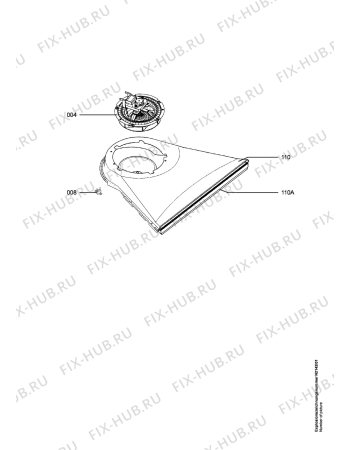 Взрыв-схема плиты (духовки) Aeg Electrolux B3011-5-M  CA  R08 - Схема узла Ventilation